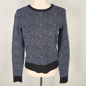 NWOT A.L.C. Animal Print Sweater Sweatshirt Textured Stretch‎ Size Small #656